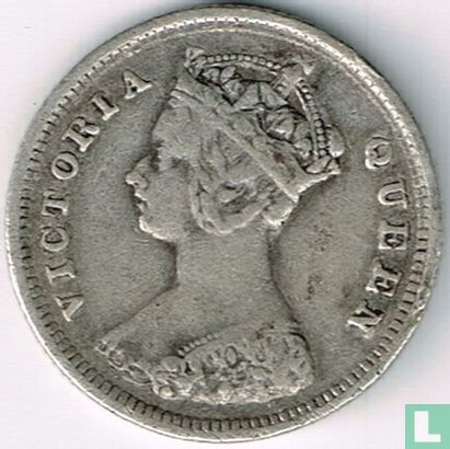 Hong Kong 10 cent 1885 - Image 2