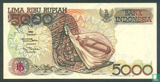 Indonésie 5.000 Rupiah 1995 - Image 1