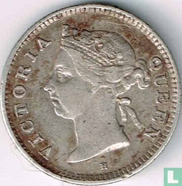 Hong Kong 5 cent 1890 (H) - Afbeelding 2