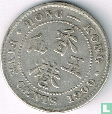 Hong Kong 5 cent 1900 (H) - Image 1