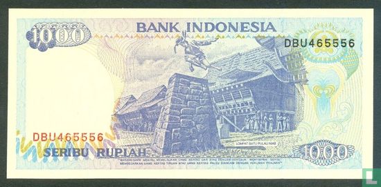 Indonesia 1,000 Rupiah 1997 - Image 2