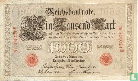 Reichsbank, 1000 Mark 1908 (S.36 - Ros.36)