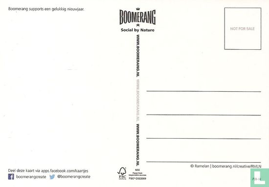 B140290 - Boomerang supports een gelukkig nieuwjaar "Mens erger je minder - Image 2
