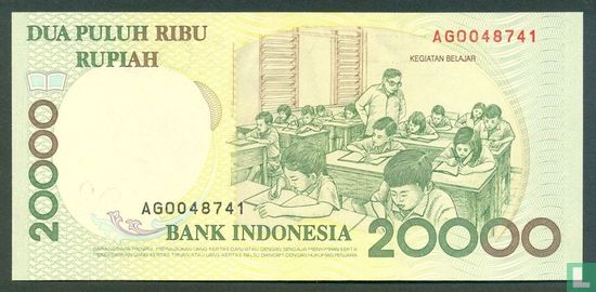 Indonésie 20.000 Rupiah 1998 - Image 2