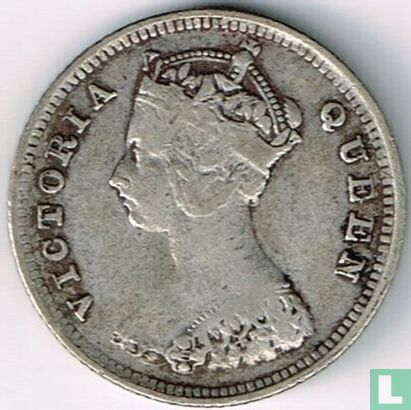 Hong Kong 10 cent 1895 - Image 2