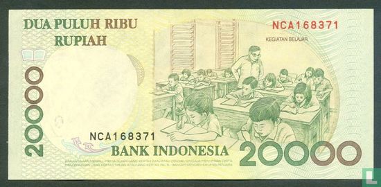 Indonesia 20,000 Rupiah 1999 - Image 2