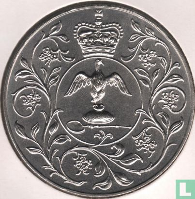 Vereinigtes Königreich 25 New Pence 1977 "25th anniversary Accession of Queen Elizabeth II" - Bild 2