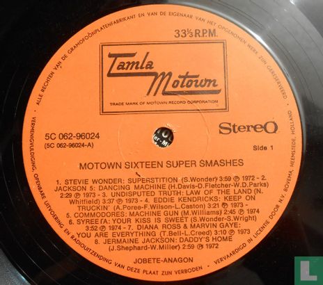 Motown Sixteen Super Smashes - Bild 3