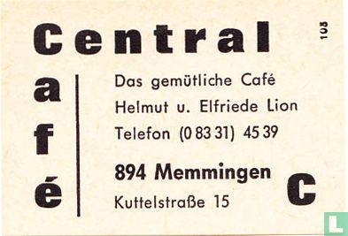 Central Café - Helmut u. Elfrieda Lion
