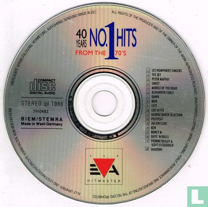 40 Years No.1 Hits from the 70's - Image 3