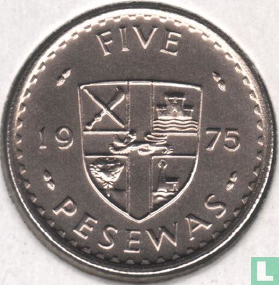 Ghana 5 pesewas 1975 - Image 1