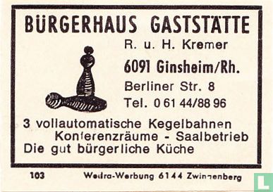 Burgerhaus Gaststätte - R.u.H. Kremer