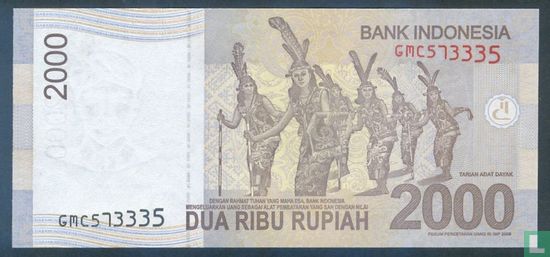 Indonésie 2.000 Rupiah 2014 - Image 2