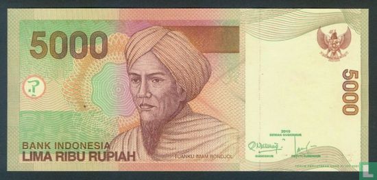 Indonésie 5.000 Rupiah 2010 - Image 1