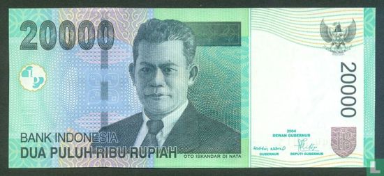 Indonesia 20,000 Rupiah 2007 - Image 1