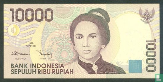 Indonesia 10,000 Rupiah 2002 - Image 1