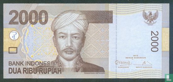 Indonesië 2.000 Rupiah 2012 - Afbeelding 1