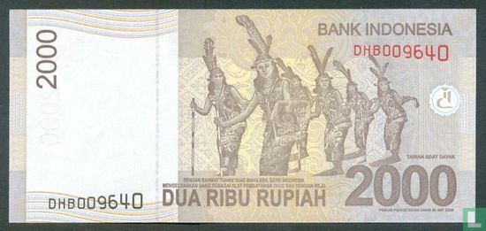 Indonesië 2.000 Rupiah 2012 - Afbeelding 2
