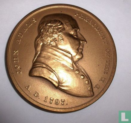 USA John Adams - Peace & Friendship Medal  1797 - Image 1