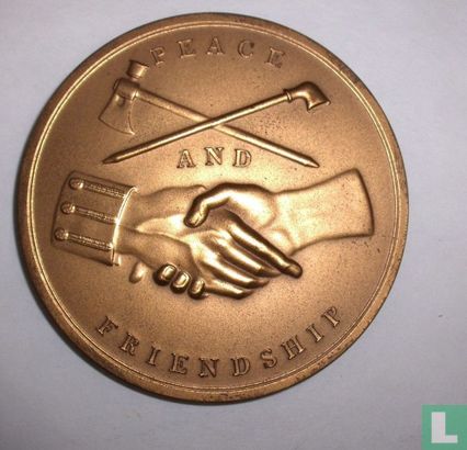 USA John Adams - Peace & Friendship Medal  1797 - Afbeelding 2