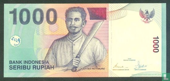 Indonesia 1,000 Rupiah 2005 - Image 1