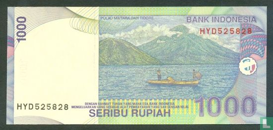 Indonesia 1,000 Rupiah 2005 - Image 2
