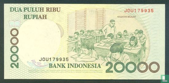 Indonesia 20,000 Rupiah 2001 - Image 2