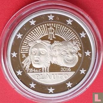 Italy 2 euro 2016 (PROOF) "2200th anniversary of the Death of the writer Titus Maccius Plautus" - Image 1