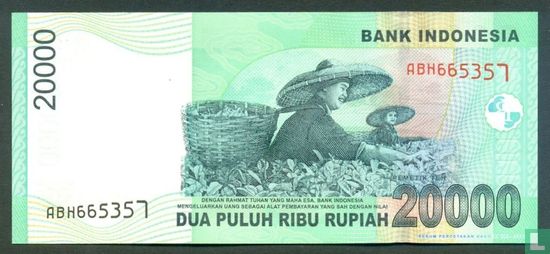 Indonésie 20.000 Rupiah 2006 - Image 2