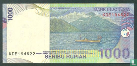 Indonésie 1.000 Rupiah 2012 - Image 2