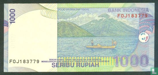 Indonesia 1,000 Rupiah 2002 - Image 2