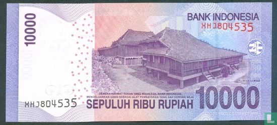 Indonesië 10.000 Rupiah 2010 - Afbeelding 2