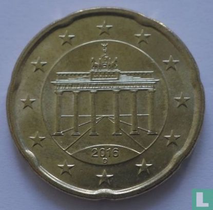 Deutschland 20 Cent 2016 (D) - Bild 1