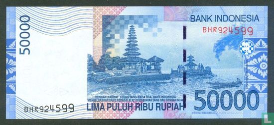 Indonesia 50,000 Rupiah 2008 - Image 2