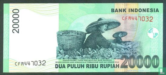 Indonesia 20,000 Rupiah 2011 - Image 2