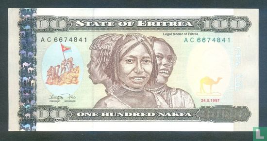 Eritrea  100 Nakfa 1997 - Afbeelding 1