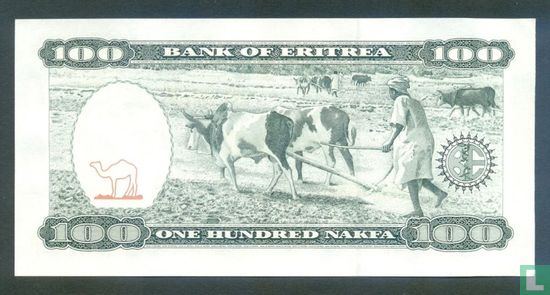 Eritrea  100 Nakfa 1997 - Afbeelding 2