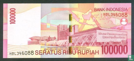 Indonesië 100.000 Rupiah 2006 - Afbeelding 2