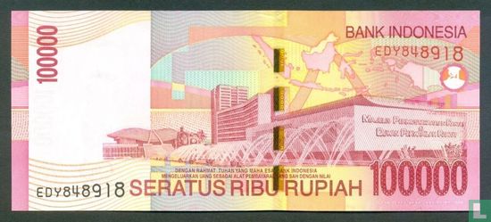 Indonesia 100,000 Rupiah 2008 - Image 2