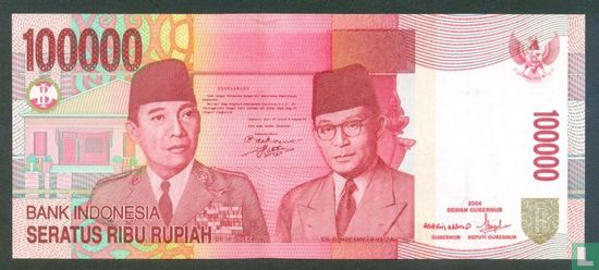 Indonesië 100.000 Rupiah 2009 (P146f1) - Afbeelding 1