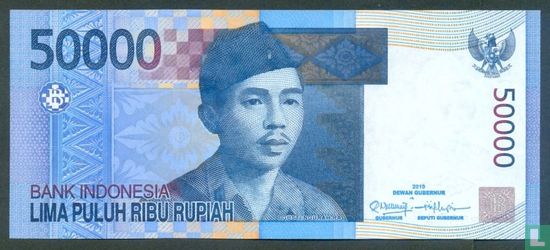 Indonesia 50,000 Rupiah 2010 - Image 1
