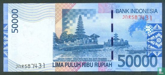 Indonesia 50,000 Rupiah 2010 - Image 2