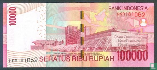 Indonesië 100.000 Rupiah 2013 (P153c2) - Afbeelding 2