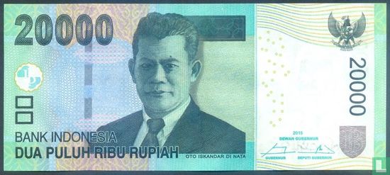 Indonésie 20.000 Rupiah 2015 - Image 1