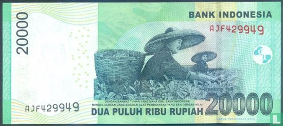 Indonésie 20.000 Rupiah 2015 - Image 2