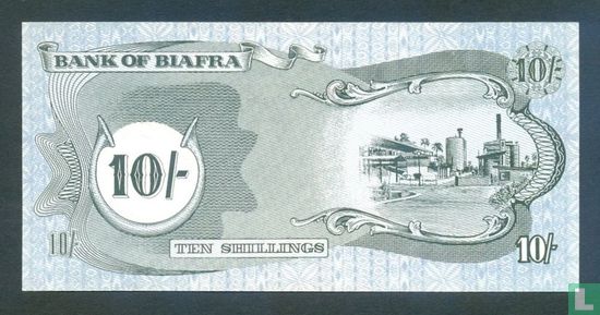 Biafra 10 Shillings  - Afbeelding 2