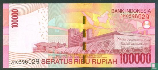 Indonesië 100.000 Rupiah 2011 - Afbeelding 2
