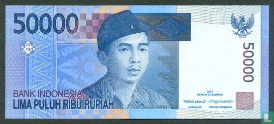 Indonesia 50,000 Rupiah 2005 - Image 1