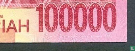 Indonesien 100.000 Rupiah 2006 - Bild 3