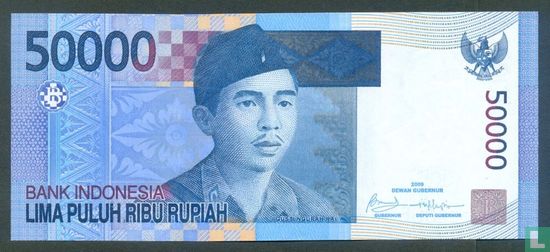 Indonesia 50,000 Rupiah 2009 - Image 1